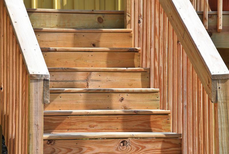 Patio Stair Installation detail
